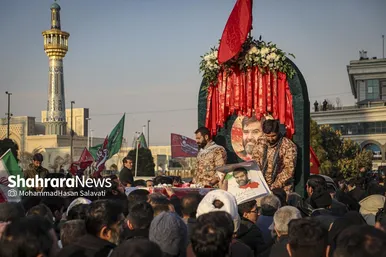 گزارش تصویری | مراسم تشییع پیکر مطهر شهید مدافع امنیت «مهدی ظریف» در مشهد ۲