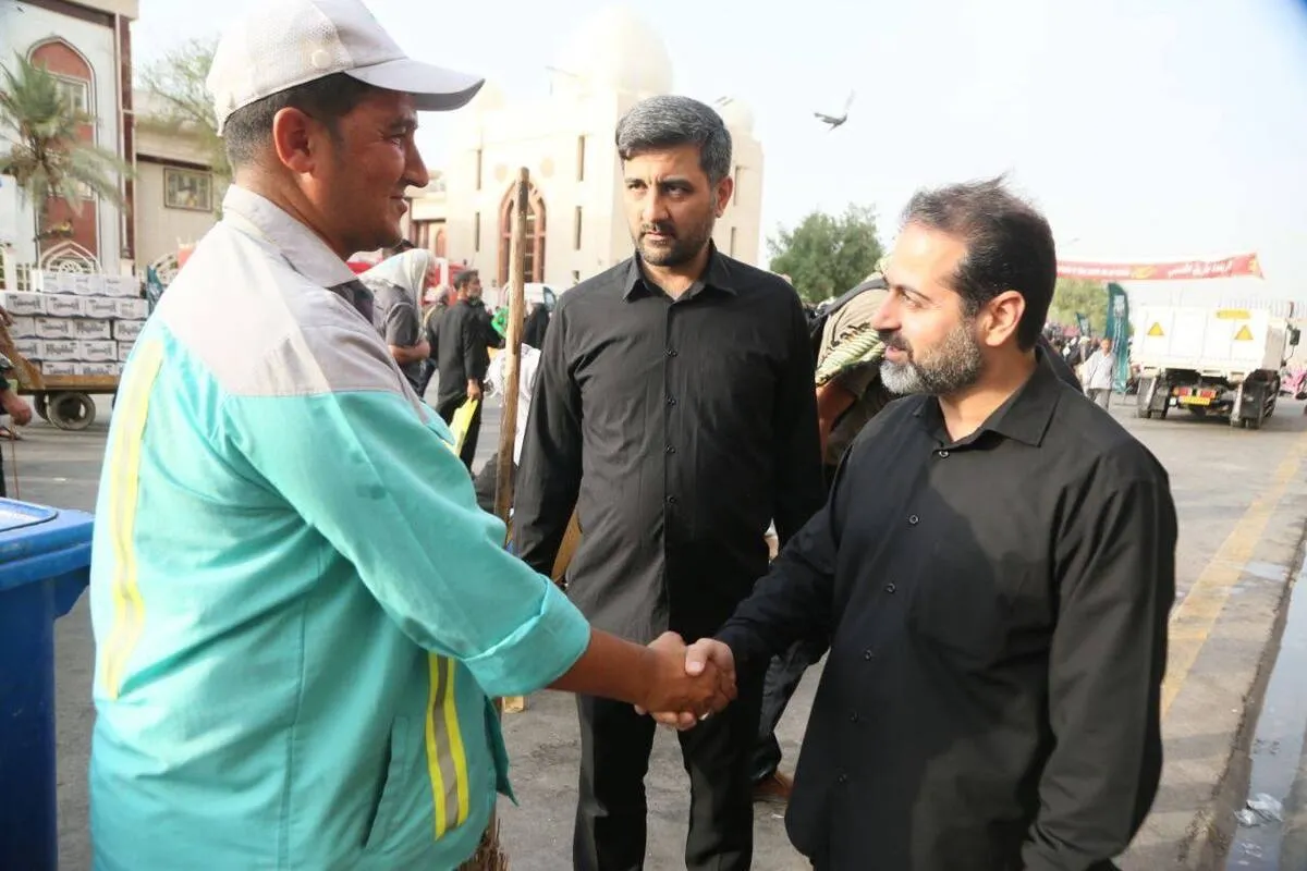 عضو هیئت‌رئیسه شورای اسلامی شهر مشهد: باکیفیت‌ترین خدمات به زائران اربعین در نجف توسط شهرداری مشهد ارائه می‌شود + فیلم