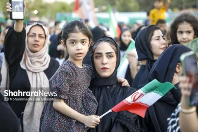 گزارش تصویری | اجتماع بزرگ کودکان و نوجوانان مشهدی در یادبود شهدای کودک و نوجوان ایرانی حمله رژیم صهیونی