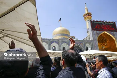 گزارش تصویری | مراسم جاماندگان اربعین در حرم مطهر رضوی