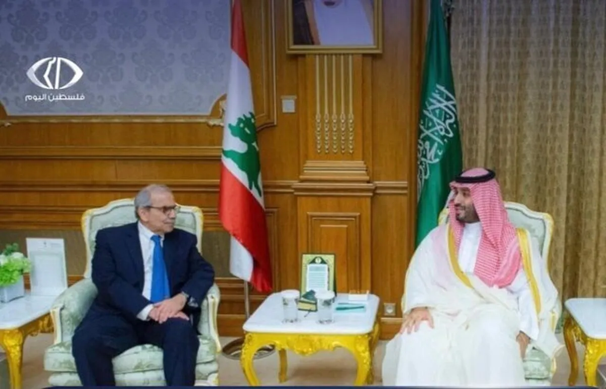 نخست‌وزیر لبنان با ولیعهد سعودی دیدار کرد(۱۰ فروردین ۱۴۰۴)