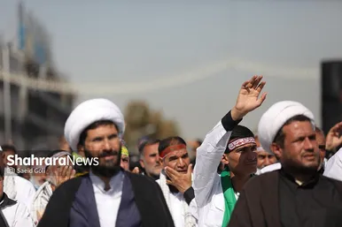 مراسم استقبال کاروان پیاده انصار الحسین (ع)