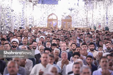 گزارش تصویری | اقامه نماز عید سعید قربان در حرم مطهر رضوی