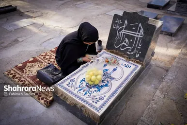 گزارش تصویری | آیین سنتی «چراغ برات» در بهشت‌رضا(ع) مشهد (بهمن ۱۴۰۴)