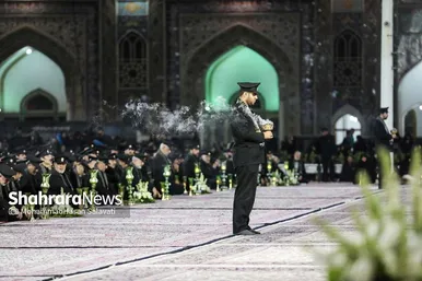 آئین خطبه خوانی شب عاشورا در حرم مطهر رضوی