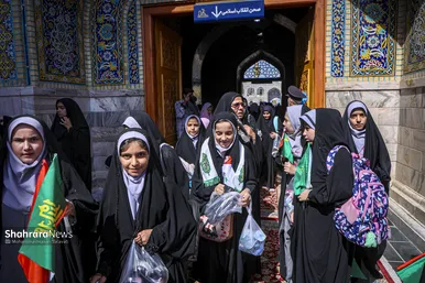 گزارش تصویری | آیین آغاز سال تحصیلی جدید در حرم مطهر رضوی