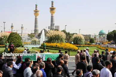تشییع پیکر جانباز شهید عباس معروفی در مشهد