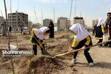 مراسم روز درختکاری در مشهد