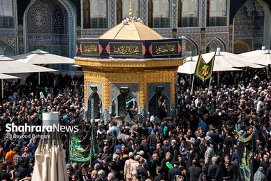 عزادرای شهادت امام رضا (ع) در حرم مطهر رضوی