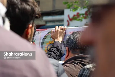گزارش تصویری | تشییع پیکر مطهر ۳ شهید در مشهد