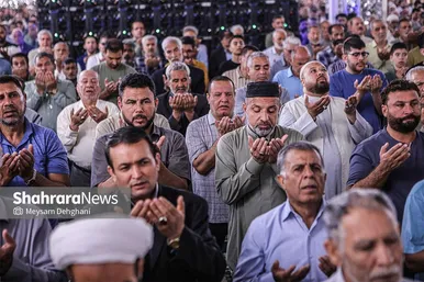 گزارش تصویری | اقامه نماز عید سعید قربان در حرم مطهر رضوی
