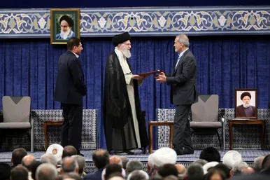 عکس‌هایی از مراسم تنفیذ مسعود پزشکیان (۷ مرداد ۱۴۰۳)