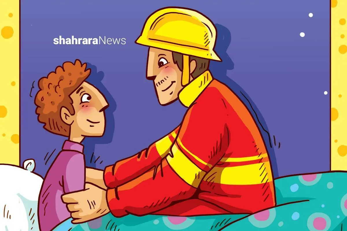 شعر کودک درباره آتش‌نشان | دعا برای بابا
