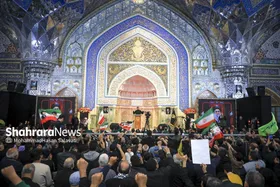مراسم چهلمین روز شهادت رهبر شهید انقلاب اسلامی در حرم مطهر رضوی برگزار شد