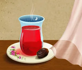 شعر کودک | ماه رمضان | &laquo;ماه قشنگ&raquo;، شاعر: منیره هاشمی