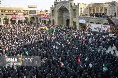 گزارش تصویری | تشییع پیکر شهید «علی لاریجانی» و «مرتضی لاریجانی» - قم