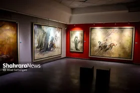 عاشورا در قاب هنر معاصر | گزارشی از نمایشگاه &laquo;رستاخیز&raquo; در نگارخانه رضوان مشهد + فیلم