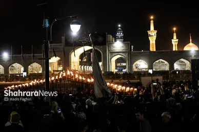 گزارش تصویری | آیین مشعل‌گردانی نجفی‌های مقیم مشهد