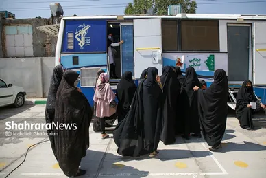 اردوی جهادی سلامت در حاشیه شهر مشهد