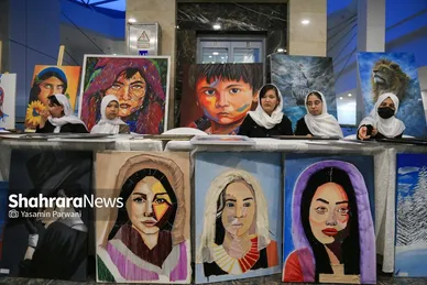 نمایشگاه نقاشی نوبهار در گلشهر مشهد افتتاح شد