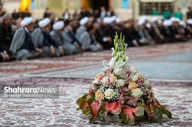 گزارش تصویری | آیین بدرقه کاروان‌های زیر سایه خورشید در حرم مطهر رضوی