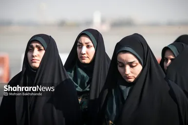 گزارش تصویری | مراسم استقبال از پیکر ۱۳ شهید گمنام دفاع مقدس در مشهد