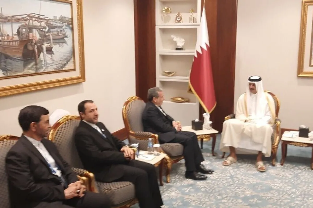 وزیر امور خارجه ایران با امیر قطر دیدار کرد (۱۷ آذر ۱۴۰۳)