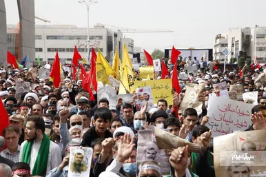 حضور پر تعداد مهاجران افغانستانی در مراسم تشییع پیکر شهید حجت‌الاسلام اصلانی