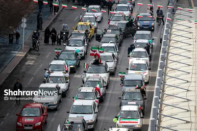 راهپیمایی خودرویی ۲۲ بهمن در مشهد - ۲