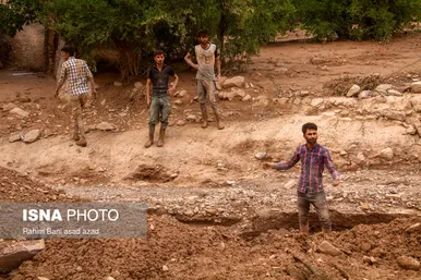 خسارات سیل در روستاهای کرمان