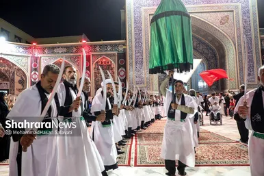 عزاداری هیئت‌های استان کرمان در حرم مطهر امام‌رضا(ع)