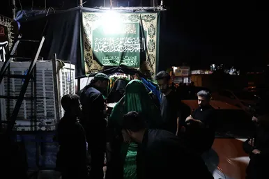 آیین سینی گردانی حضرت قاسم علیه السلام در شب هشتم محرم