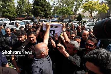 عکس‌هایی از مراسم تشییع پیکر مرحوم «علی اسعدی» فوتسالیست مشهدی