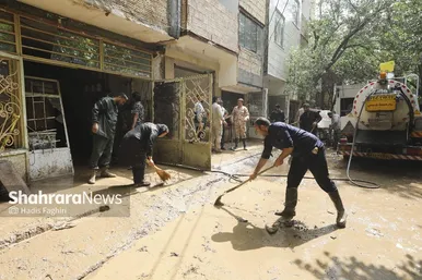 تصاویری از محله سیدی مشهد پس از سیل روز چهارشنبه