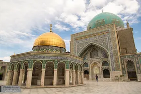 نمادی از &laquo;قبه الصخره&raquo; در حرم رضوی