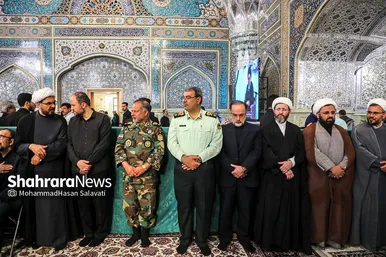 مراسم بزرگداشت شهدای خدمت در حرم مطهر رضوی