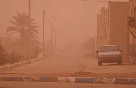 ویدئو| طوفان شدید گردوخاک صبح امروز در فرودگاه زابل