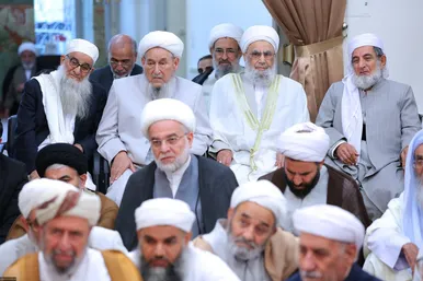 عکس‌هایی از دیدار جمعی از بزرگان و علمای اهل سنت با رهبر معظم انقلاب