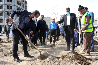 مراسم روز درختکاری در مشهد 