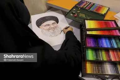 هنرنمایی دختران نوجوان مشهدی در حمایت از شهدای نوجوان غزه و لبنان