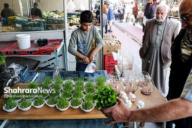 بازار ماهی فروشان در شهرک عرب‌های مشهد
