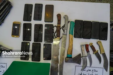 نمایشگاه کشفیات پلیس در طرح 