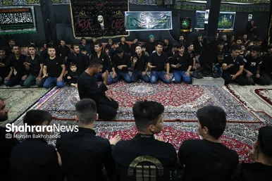 مراسم عزاداری شب هفتم محرم در حسینیه سادات نبی مهاجران افغانستانی‎