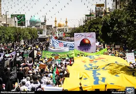 نقش&zwnj;آفرینی شهرداری مشهد در برگزاری مراسم راهپیمایی روز &laquo;قدس&raquo;