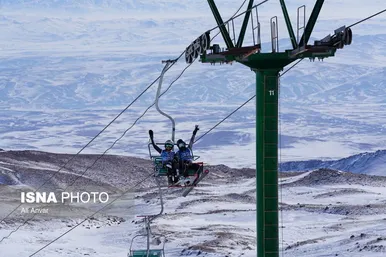 گزارش تصویری | مسابقات ملی اسکی آلپاین - سرعین