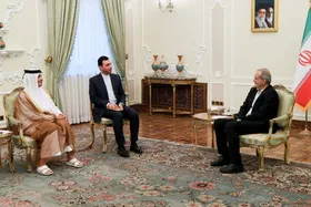 وزیر خارجه قطر با رئیس&zwnj;جمهور ایران دیدار کرد