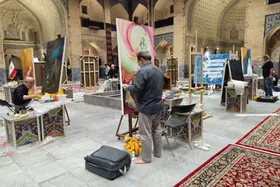 اختتامیه رویداد هنری &laquo;روضه هنر عاشورایی&raquo; با خلق ۳۰ اثر برگزار شد | نمایش آثار در حرم مطهر رضوی تا پایان ماه صفر