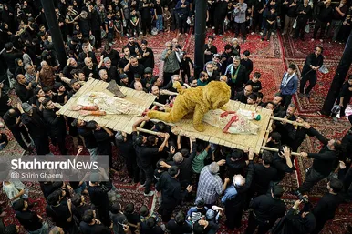 گزارش تصویری | تعزیه دوازدهم محرم در حسینیه کرمانی های مشهد