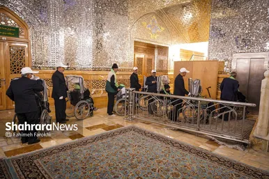 گزارش تصویری | تشّرف خانواده‌های زیارت اولی توانیاب به حرم مطهر رضوی