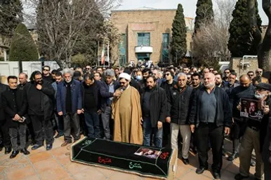 مراسم تشییع پیکر زنده‌یاد شهرام عبدلی در تهران